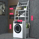 Rack de Ferro para Lavanderia Branco 65x25x170cm