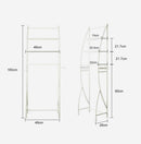 Rack de Ferro para Banheiro Branco 47x25x170cm