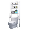 Rack de Ferro para Banheiro Branco 47x25x170cm