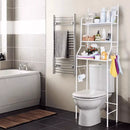 Rack de Ferro para Banheiro Branco 47x25x170cm