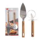 Kit para Pizza Madeira Inox 2 Peças