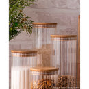 Porta Mantimento de Vidro Borossilicato com Tampa de Bambu 510ml