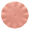 Lugar Americano de Poliéster Babado Rosa 38cm