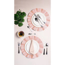 Lugar Americano de Poliéster Babado Rosa 38cm