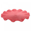 Lugar Americano de Poliéster Babado Vermelho 38cm