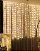 Cortina Natalina 160 Leds Amarelo 1,5x1,5m