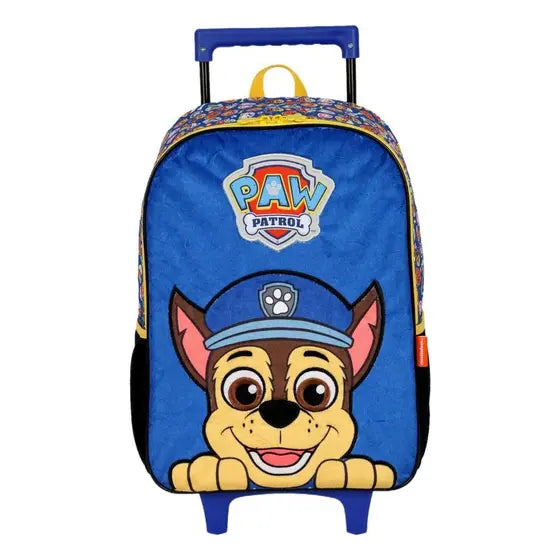 Mochila com Rodinhas Patrulha Canina Azul