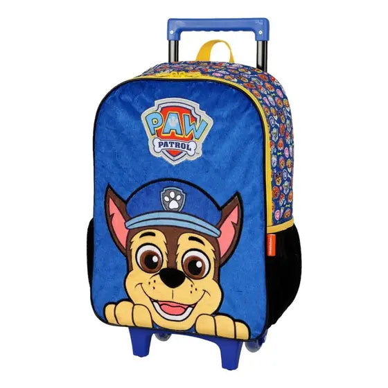 Mochila com Rodinhas Patrulha Canina Azul