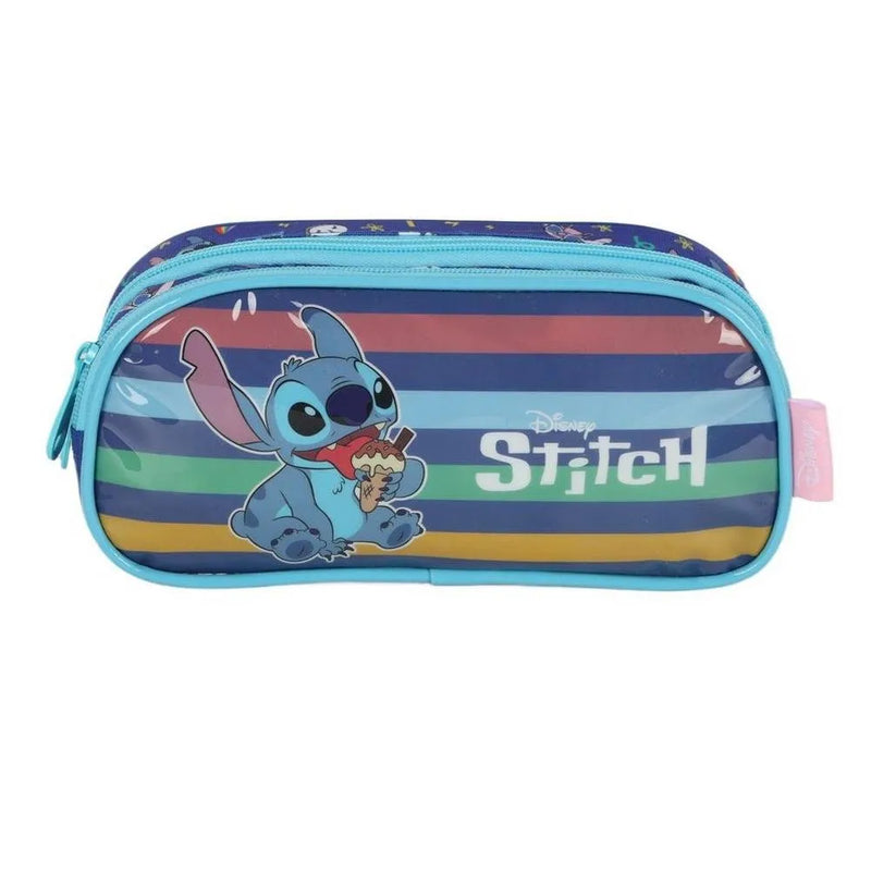 Estojo Escolar Duplo Stitch Azul