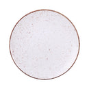 Prato Raso Rústico Marrom 25cm