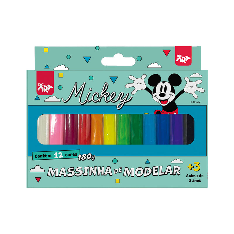 Massinha de Modelar Mickey 12 Cores