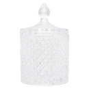 Potiche Decorativo de Cristal Com Tampa Litt 10,5x10,5x17,5cm