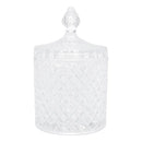 Potiche Decorativo de Cristal Com Tampa Litt 10,5x10,5x17,5cm