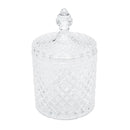 Potiche Decorativo de Cristal Com Tampa Litt 10,5x10,5x17,5cm