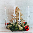 Castiçal para Vela de Vidro Athenas 7x10,5cm