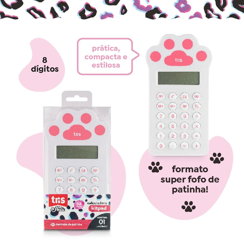 Calculadora Mini Holic Pets - 8 Dígitos