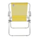 Cadeira de Praia Creta Master em Alumínio Amarela