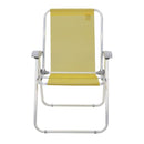 Cadeira de Praia Creta Master em Alumínio Amarela