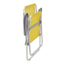 Cadeira de Praia Creta Master em Alumínio Amarela