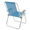 Cadeira de Praia Creta Master em Alumínio Azul