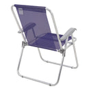 Cadeira de Praia Creta Master em Alumínio Roxa