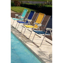 Cadeira de Praia Creta Master em Alumínio Azul