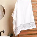 Toalha de Banho Jacquard Lisboa Branco 70x140cm
