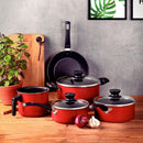 Jogo de Panelas Coimbra Vermelha 5 Peças