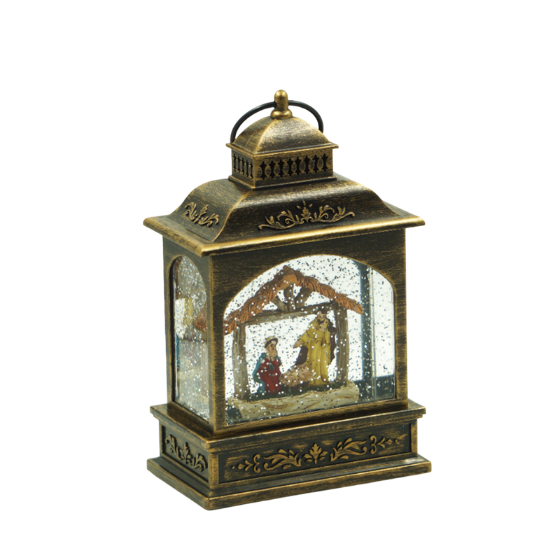 Ornamento Natalino Neve com Led 21x13cm