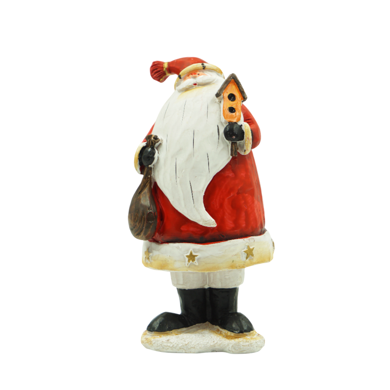 Miniatura Papai Noel em Resina 17cm