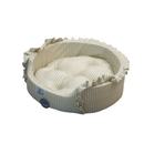 Cama para Pet Quadriculada com Babado 56cm