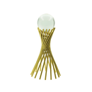 Ornamento Metal Galvanizado com Bola de Vidro