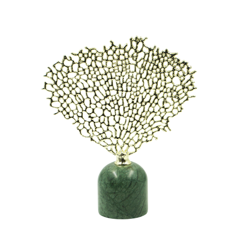 Ornamento Folha Metal Galvanizado 30cm