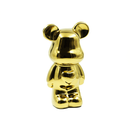 Urso em Cerâmica Dourado 27cm