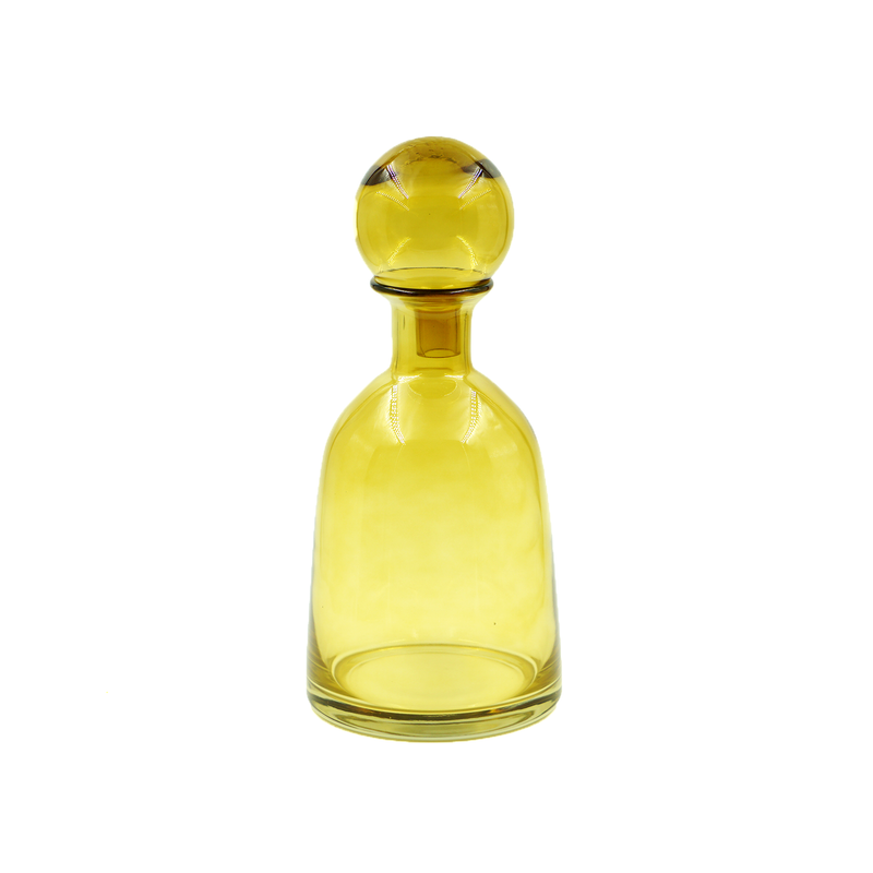 Vaso de Vidro Âmbar 30cm