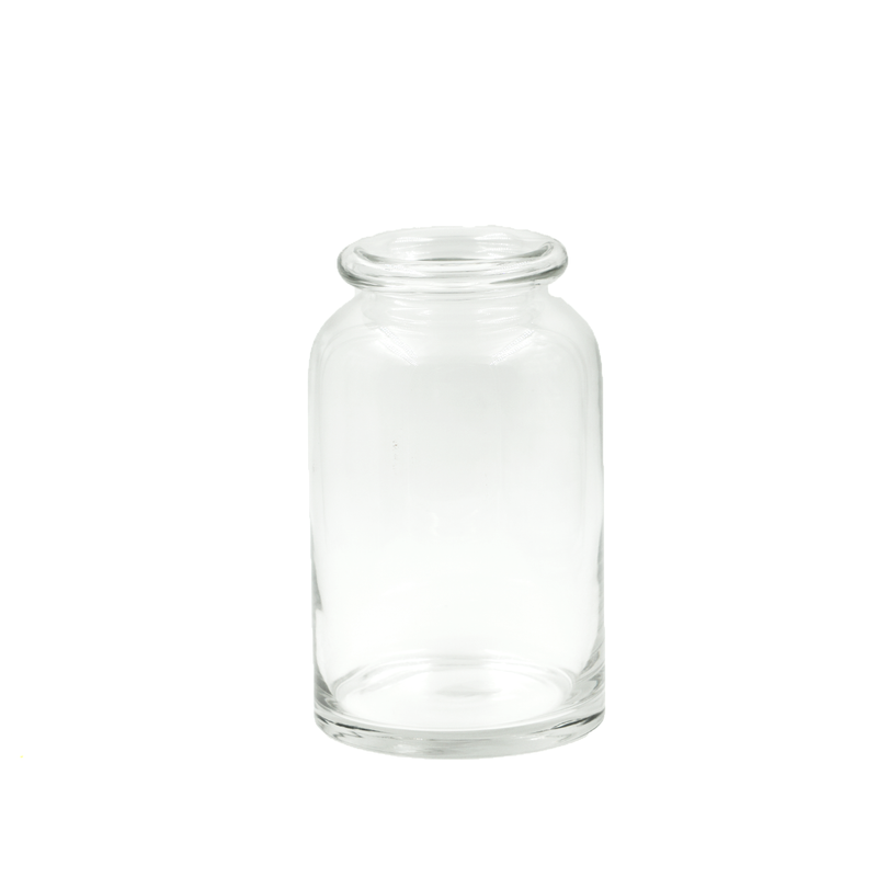 Vaso de Vidro Transparente 22cm
