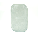 Vaso de Vidro Ondulado 30cm