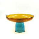 Centro de Mesa de Vidro Âmbar 30cm