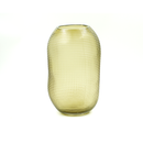 Vaso de Vidro Fumê Decorativo 16cm