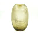 Vaso de Vidro Fumê Decorativo 30cm