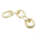 Corrente de Madeira e Corda 5 Elos 10x58cm