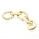Corrente de Madeira 5 Elos Bege 10x55cm