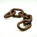 Corrente de Madeira 5 Elos Marrom 10x52cm