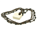 Colar de Mesa e Madeira Escura 4 Voltas 70cm