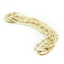 Colar de Mesa e Madeira Clara 5 Voltas 70cm