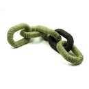 Corrente de Madeira Corda Verde 5 Elos 10x52cm