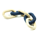 Corrente de Madeira Corda Azul 5 Elos 10x52cm