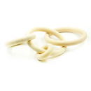 Decoração 4 Elos de Madeira Clara 20cm