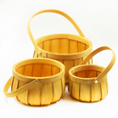 Cestos de Madeira 3 peças