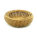 Cestas de Vime de Polietileno Marrom 3 peças